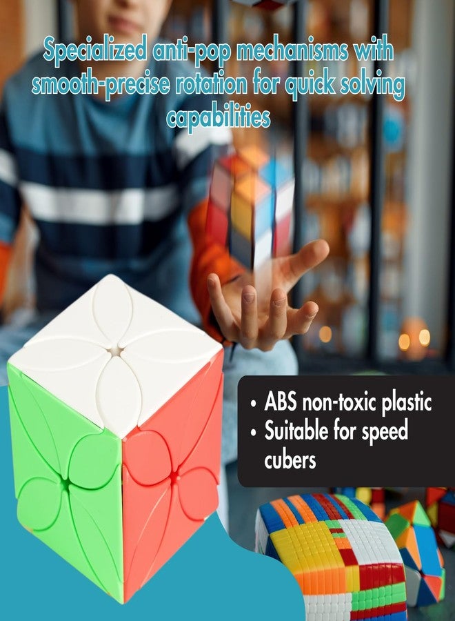 aCADZO Clover Skweb Stickerless Cube Puzzle Toy for All Ages, Multicolor - Image 2